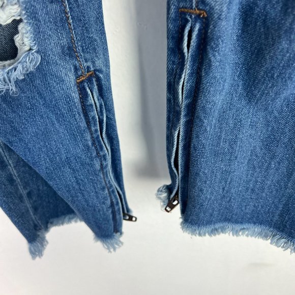 One Teaspoon Freebird Jeans Low Waist Rigid Skinny Leg Size 25 US Size 2 T2341 - Picture 7 of 15